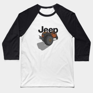 Jeep Design - Brown Baseball T-Shirt